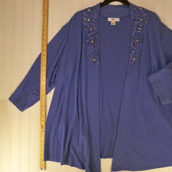 CJ Banks, *Blue Sweater, 2X - Picture 2 of 5